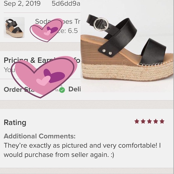 Soda Shoes Trip Black Espadrille Wedge - Picture 2 of 8